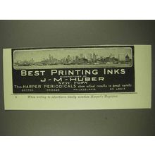 1913 L.M. Huber Printing Inks Ad - Best Inks