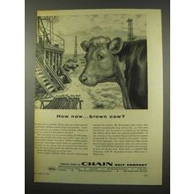 1956 Chain Belt Company Ad - How Now Brown Cow