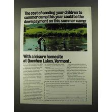 1972 Quechee Lakes Vermont Ad - This Summer Camp