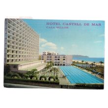 HOTEL CASTELL DE MAR, CALA MILLOR, MALLORCA, Spain used postcard 1976 pm #