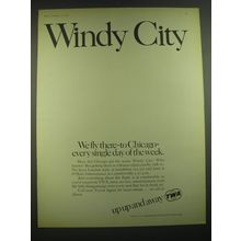 1968 TWA Airline Ad - Windy City