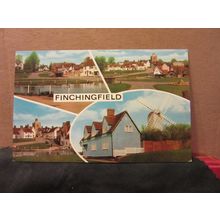 multiview, FINCHINGFIELD, ESSEX , unused postcard by J. Salmon =