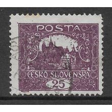 CZECHOSLOVAKIA 1919 25H PURPLE H RADCANY PRAGUE SG 28 FINE USED