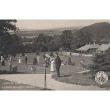LLangammarch Wells Lawn Of Pump House Postcard