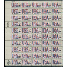 Airmail Complete Sheet of 50 20 Cent Stamps Scott C75