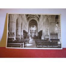 INTERIOR, BUCKFAST ABBEY CHURCH, DEVON.. unused postcard RP #