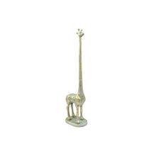 Antique Seaworn Bronze Cast Iron Giraffe Paper Towel Holder 19"