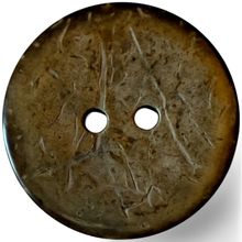38mm Large Natural Coconut Shell Buttons 2 Hole Brown Sewing Knitting Adult