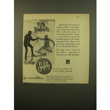 1961 Union Pacific Railroad Ad - Fun favorite Sun Valley