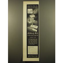 1961 Dunhill 4-Piece Onyx Desk Set Advertisement