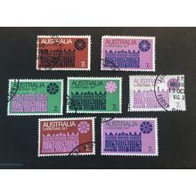 AUSTRALIA 1971 SG 0498/504 USED CHRISTMAS SET