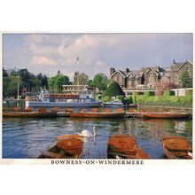 Postcard Bowness-on-Windermere, Lake District. Pleasure boat Miss Lakeland I