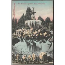 The Fountain in Joubert's Park, Johannesburg, c.1905-10 - Sallo Epstein Postcard