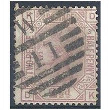 1876 SG141 2 1/2d Rosy Mauve Plate 3 Good/Fine Used Check Letters "DK".