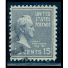 Used 820 15c James Buchanan Fine M08769