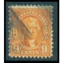 Used 641 9c Thomas Jefferson Barely Clears M10108