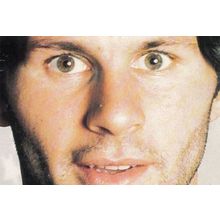 Become RYAN GIGGS Rare Cut Out 6x4 Mask Novelty Postcard