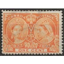 Canada 1897 SG123 1c Orange-Yellow Fine Used ..