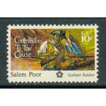 1560 10c Salem Poor Fine MNH MA0592
