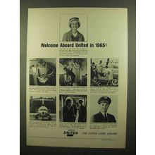 1965 United Airlines Ad - Welcome Aboard United in 1965