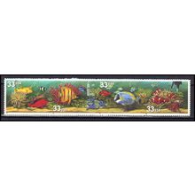 3317-3320 33c Aquarium Fish Fine MNH Plt/8 Top B22222 2 Plt #s L09842