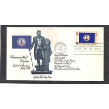 FDC Fleetwood 1642 13c Virginia (Cachet-U/A) CV39707