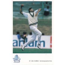 Anil Kumble Nottinghamshire India International Cricketer Cricket Postcard