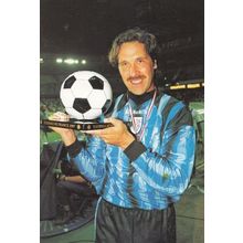 David Seaman With Tour De France 1997 Trophy Football Photo