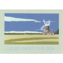 Cley Next To The Sea Suffolk David Kirk Painting Postcard