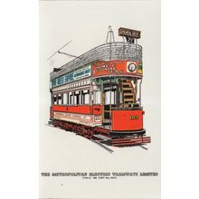 Palmers Green London Bus Wood Green Empire Theatre Advert Postcard