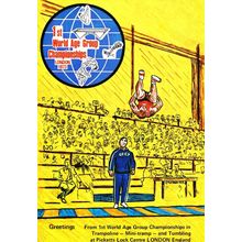 1973 Trampoline Athletics Championships London Rare Postcard