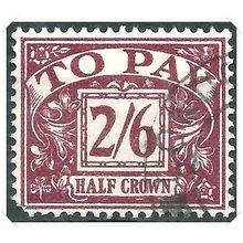D26 1936-37 Edward Viii Watermark Postage Dues Used hrd2d