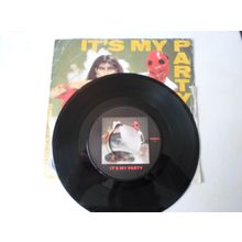 7" 1981. DAVE STEWART WITH BARBARA GASKIN . IT'S MY PARTY.STIFF. FIRST PRESS.EX