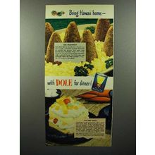 1950 Dole Pineapple Juice Ad - Bring Hawaii Home