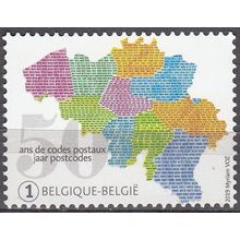 Belgique 2019 COB 4857 Neuf ** Cote (????) ?.?? € 50 Ans Codes postaux