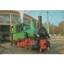 Schmalspur Lokomotive 74 German Train Postcard