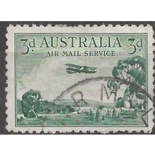 Australia 1929 SG115 3d Green AIR Fine Used .