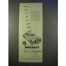 1955 Wolseley Four-Fortyfour Car Ad - Very Fine Car