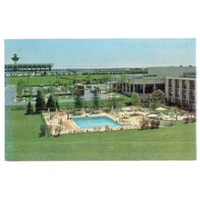 DULLES AIRPORT, MARRIOTT HOTEL , VIRGINIA, USA. unused vintage postcard