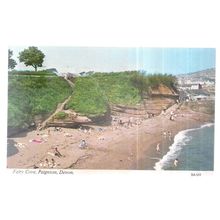 FAIRY COVE, PAIGNTON, DEVON used postcard by Harvey Barton 1974 pm =
