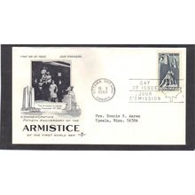 FDC Rose Craft 15c Armistice (Cachet-Typed/A) CV39426