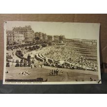 GRAND PARADE FROM THE WISH TOWER, EASTBOURNE, SUSSEX used postcard 1951 pm =
