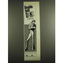 1971 DAKS Trousers Ad - Double knit DAKS all the others are just slacks