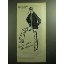 1970 Gordon of Philadelphia Ad - Semaphore Print Deck Pants, Action Jacket