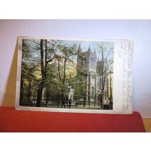 BRISTOL CATHEDRALfrom N. W. used antique postcard 1904 pm =