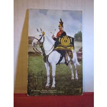 5th ROYAL IRISH LANCERS, London unused postcard by R Tuck. 'Oilette' military =