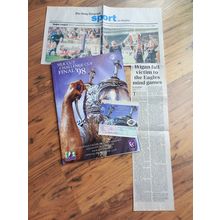1998 Rugby League Challenge Cup Final, Ticket & newspaper – Sheffield vs Wigan