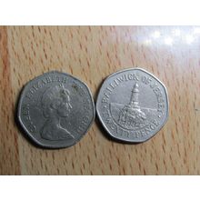 Jersey 1982 Elizabeth ll 20p Coin