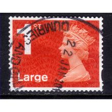 GB 2016 QE2 1st Large Letter Machin used SG U3002 No code ( F1130 )