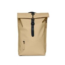 RAINS Waterproof Rolltop Rucksack BackPack Sand NWT #13160
